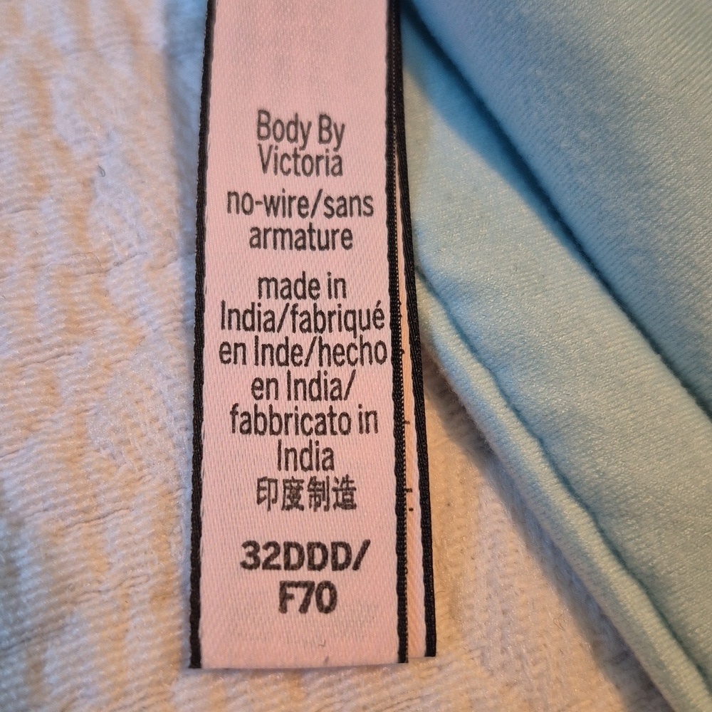 Body by Victoria women's 32 DDD light blue wireless bra NEW - Picture 7 of 8